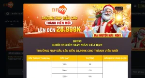 Thưởng nạp đầu lên đến 28,999k cho thành viên mới